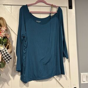 Torrid super soft knit blouse with metal hardware & adjustable strap size 2X